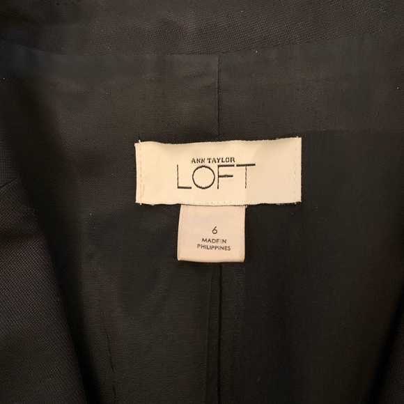 Loft black cotton blazer - Picture 3 of 3